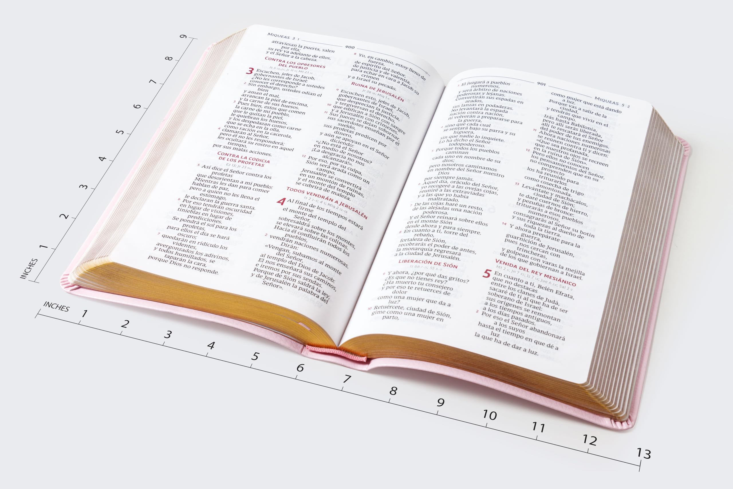 Biblia Catolica, Regalos y Ceremonias, Piel reciclada, Rosado, Comfort Print (Biblia De America) (Spanish Edition) - Image 7