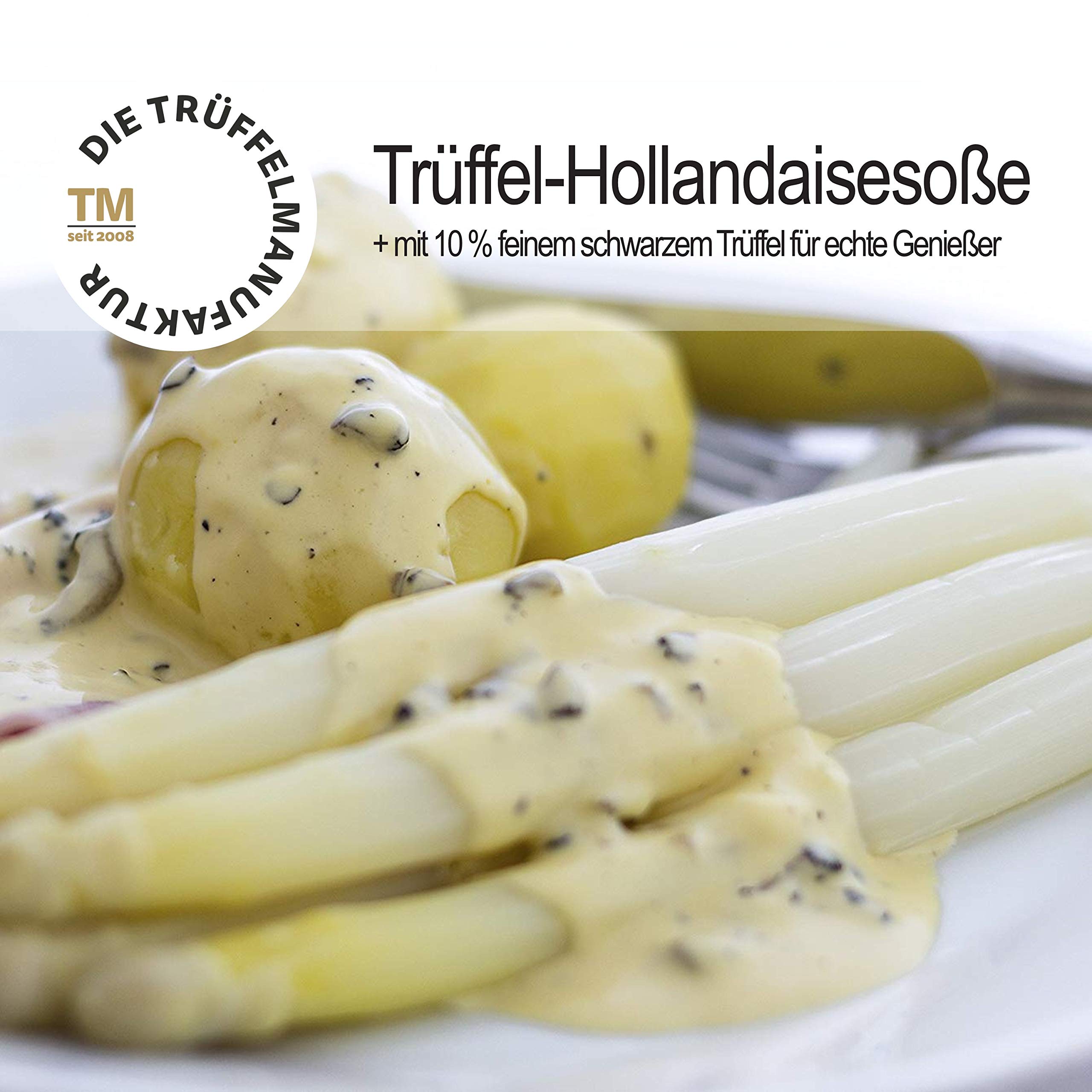 Die Trüffelmanufaktur - 3er Feinkost Trüffel Grillsaucen-Set bestehend aus: Hollandaise-Sauce 90g, BBQ-Sauce 120g und Tomatenketchup 110g, Delikatessen für Feinschmecker und Gourmet