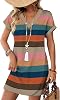 Vestido casual de verano para mujer, estilo camiseta, midi, para playa y vacaciones 1