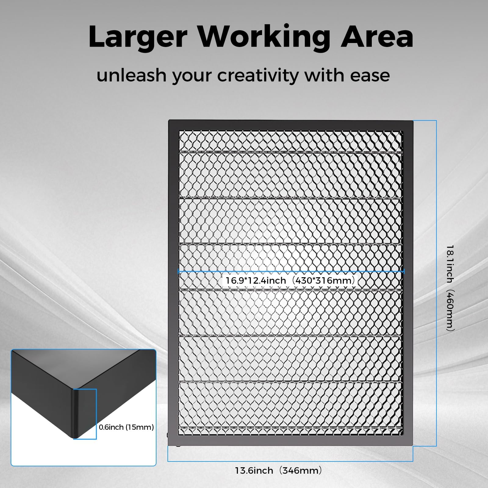 Creality Falcon A1 Pro 20W Laser Graviermaschine Komplettset mit Honeycomb Wabenplatte & AP1 Rauchreiniger, Kamera, Autofokus, Touchscreen, Geschlossener Laser Cutter, 600 mm/s, 358 × 268 mm