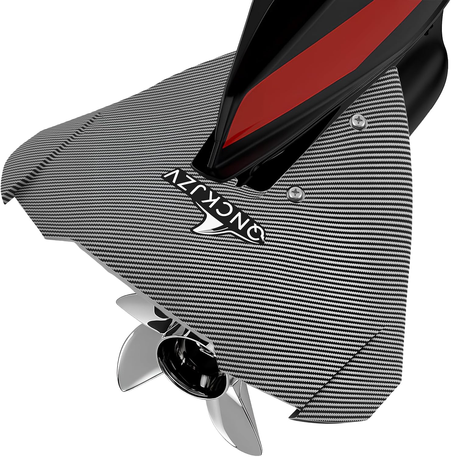 Universal Whale Tail Hydrofoil Stabilizer Fin Kit for Outboard & Stern Drive Motors (40-300 HP) - Enhance Performance & Stability Carbon Design (Carbon Design BLACK)