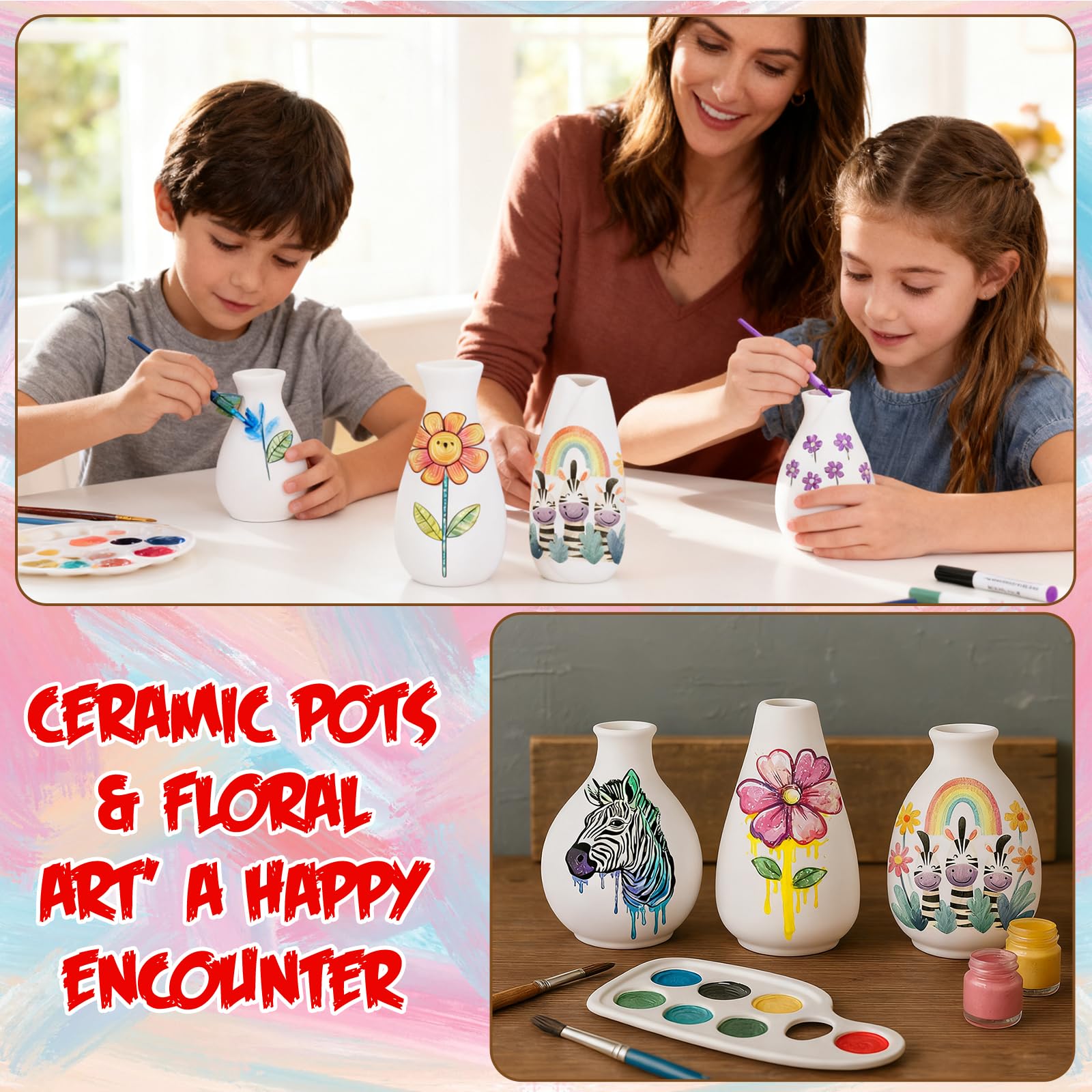 Set di 20 piccoli vasi in ceramica bianca, mini vasi per fiori ed erba della pampa, centrotavola bohémien per feste, matrimoni fai da te, tavolino, decorazione da bancone, camera da letto, soggiorno