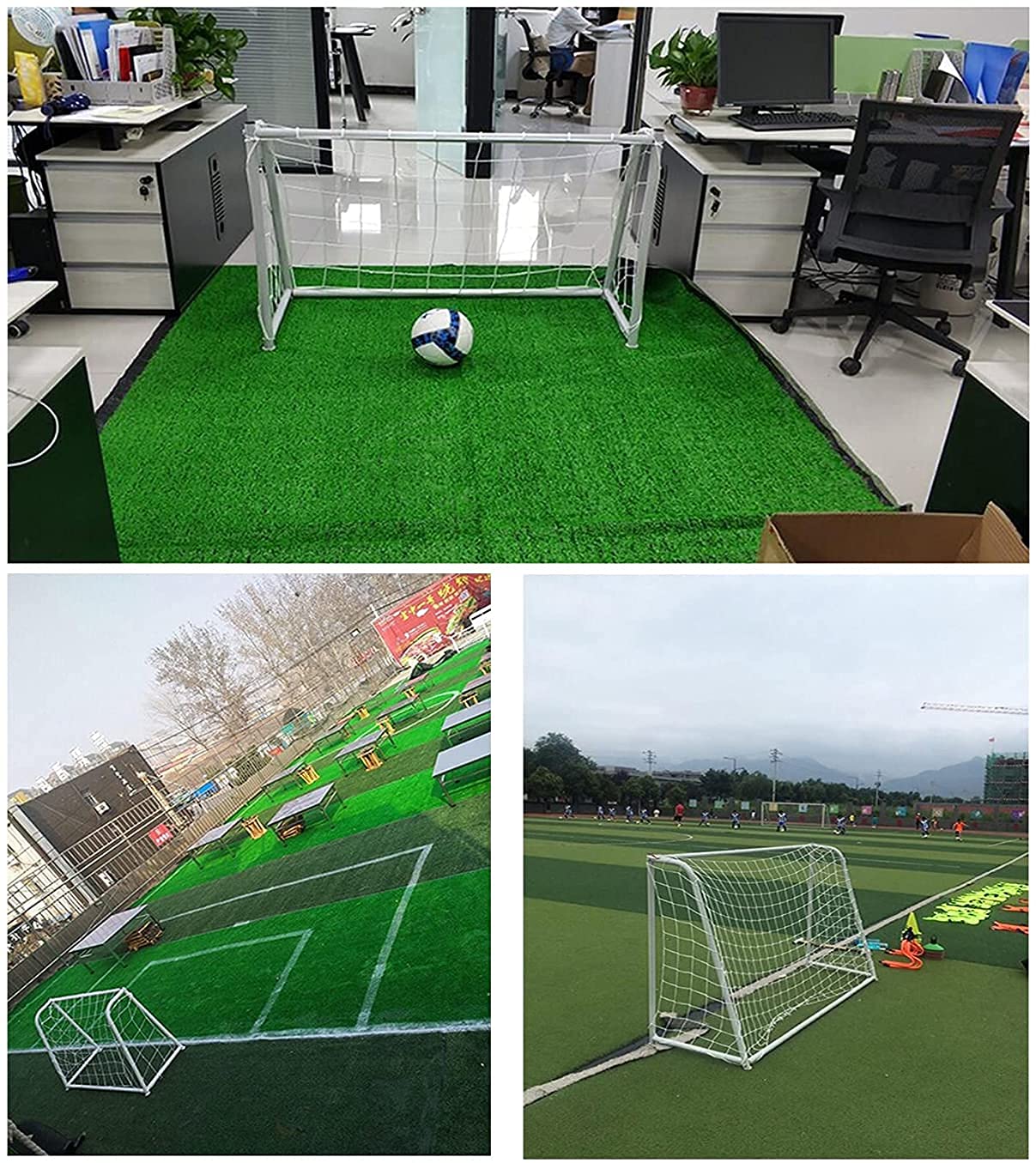 Porta da Calcio per Bambini Cremagliera da allenamento per bambini per giardino di casa Parco giochi per bambini Porta da calcio Porta da calcio in acciaio portatile all'aperto con rete pop-up HSWYJJP