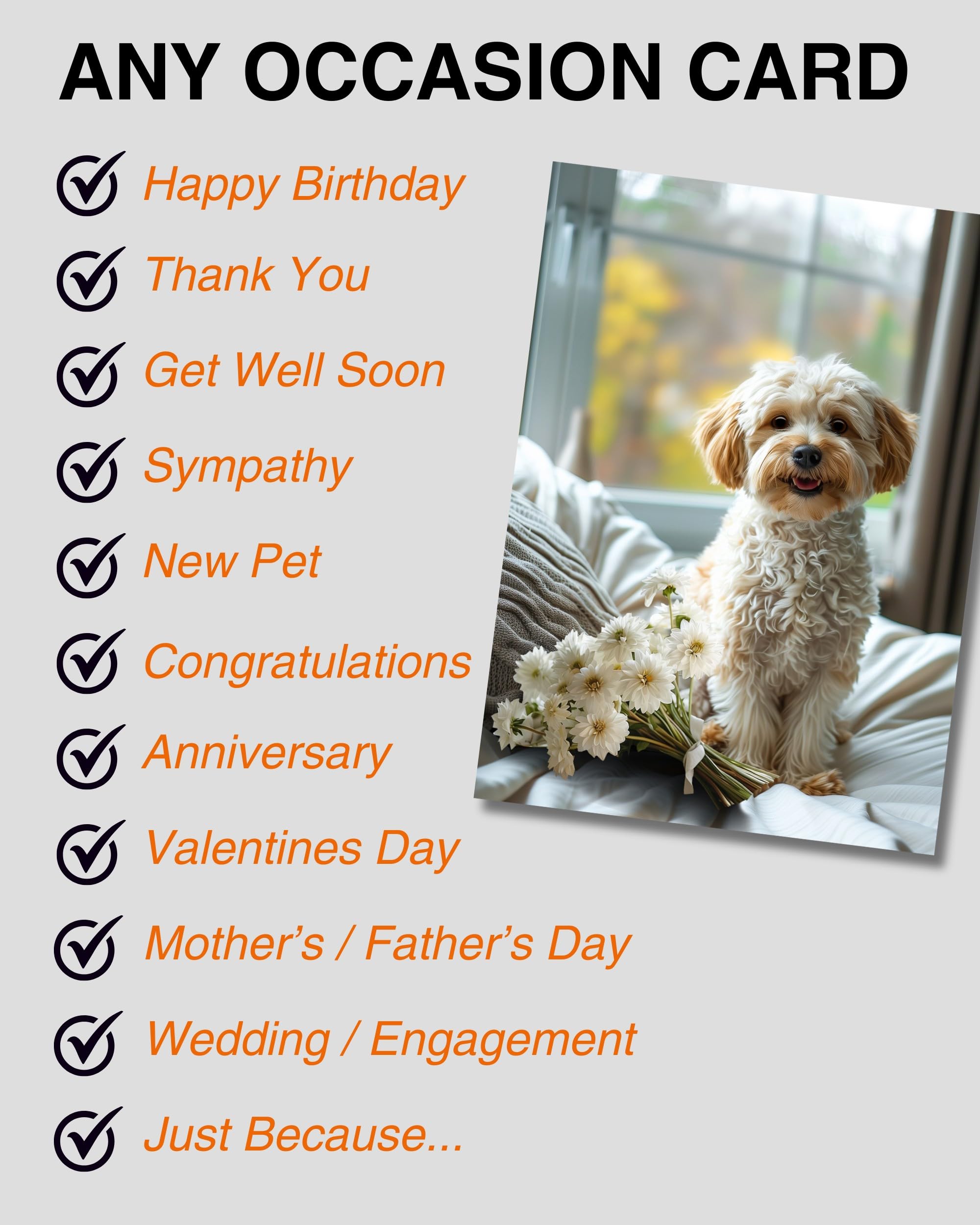 Carte De Remerciement Pour Chien Cocker (6 X 4 Po.) Avec Enveloppe