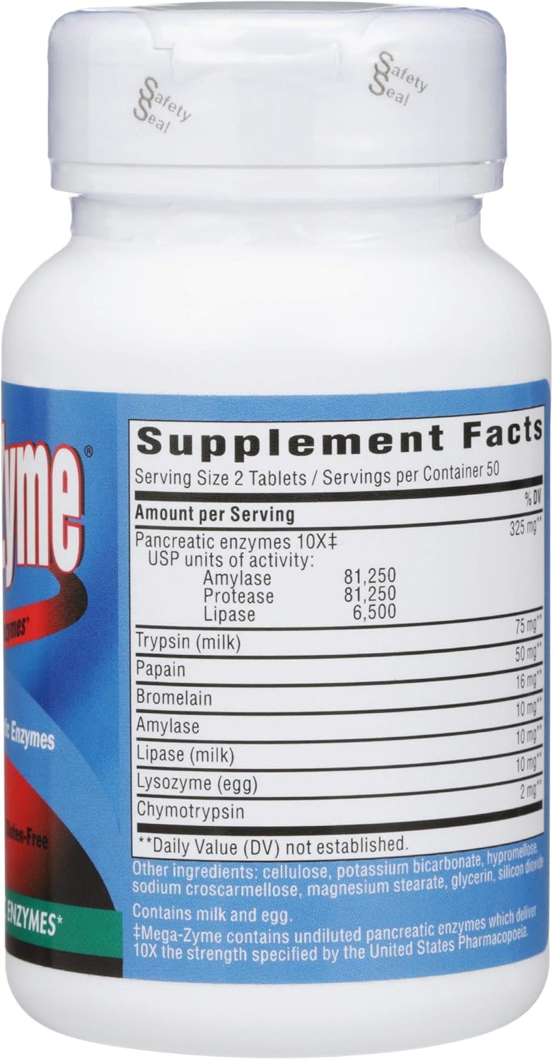 Nature's Way Mega-Zyme 10X Original Formula 100 Tablet