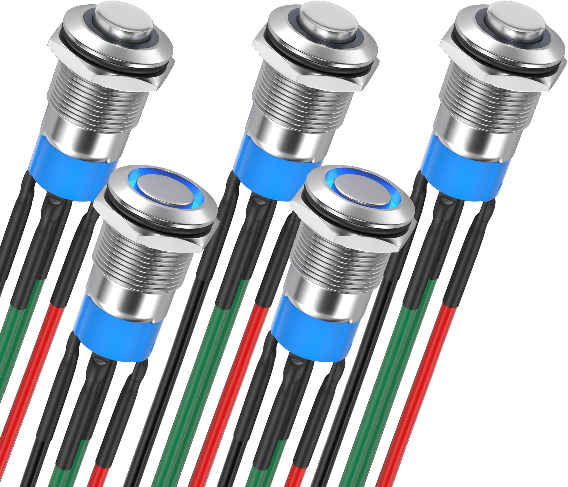 Daiertek 12mm Latching Push Button Switch 12v Push Button Switch ...