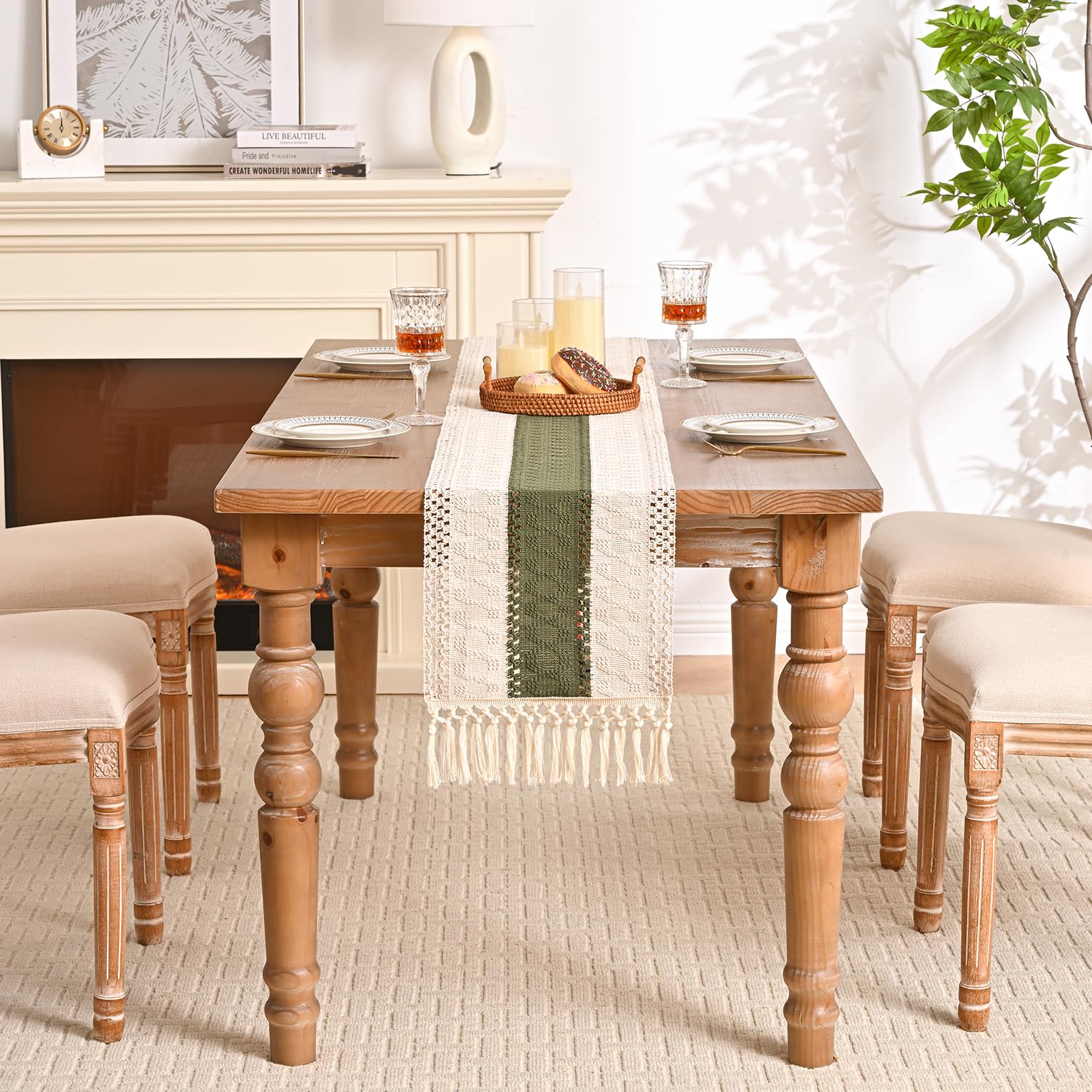Chemin De Table Couleur NICKLIN Macramé Chemin De Table Vert Sauge 183x33 Cm, Boheme Chemin De Table En Coton Lin Pour Decoration Table Anniversaire, Mariage, Fête, Vacances Et Usage Quotidien, Table Runner Chemin De Table Couleur NICKLIN Macramé Chemin De Table Vert Sauge 183x33 Cm, Boheme Chemin De Table En Coton Lin Pour Decoration Table Anniversaire, Mariage, Fête, Vacances Et Usage Quotidien, Table Runner