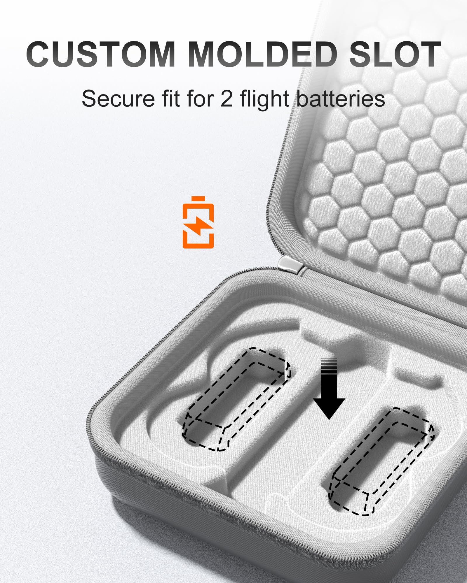 ProCase Etui do DJI Neo 2, przenośne twarde etui podróżne do DJI Neo 2 Drone (tylko etui) - szare
