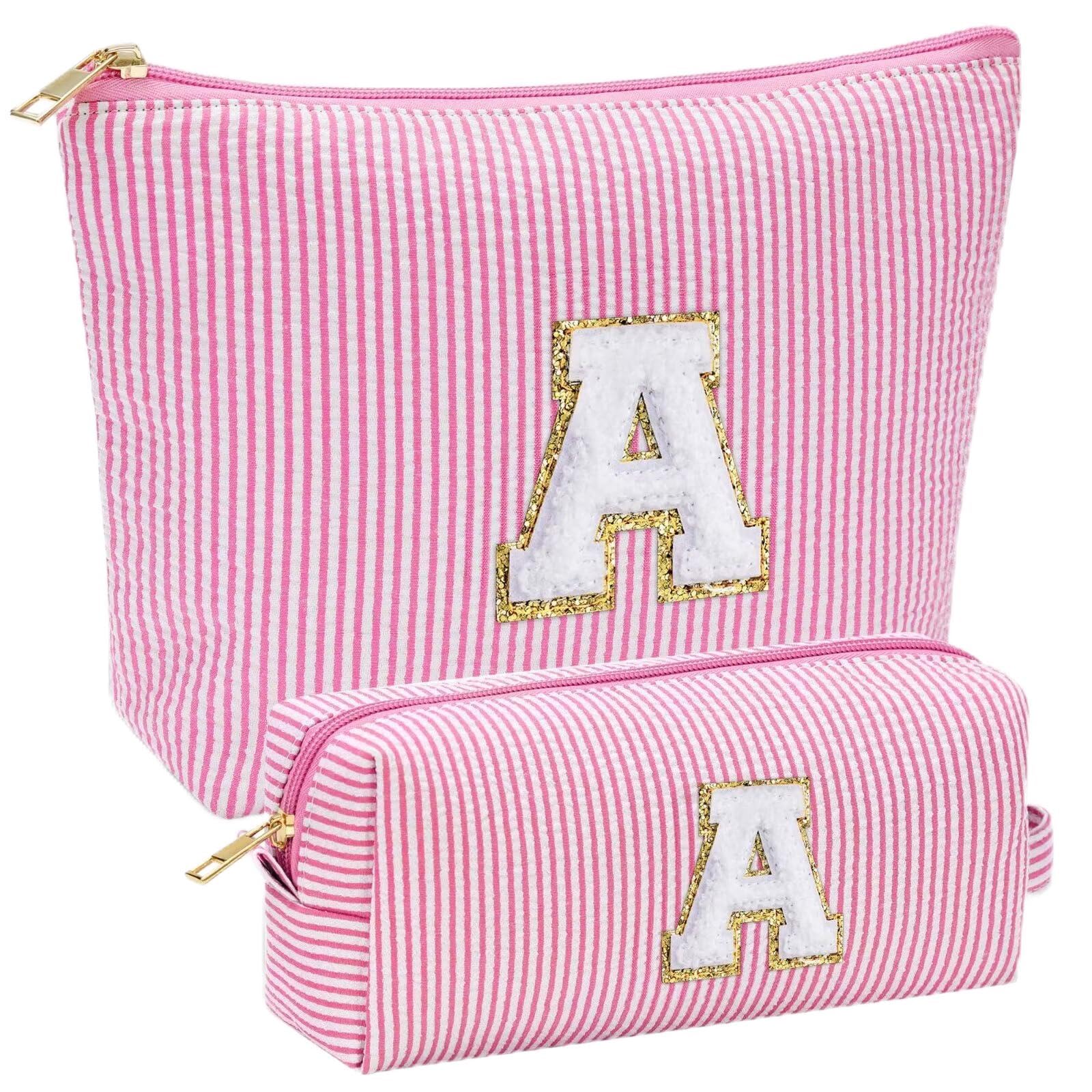 YOOLIFE Geschenk Mädchen Damen - Kosmetiktasche Damen Reise Make up Tasche Schminktasche Mädchen mit Buchstaben, Geburtstagsgeschenk für Frauen Teenager Mädchen Freundin Schwester Mama