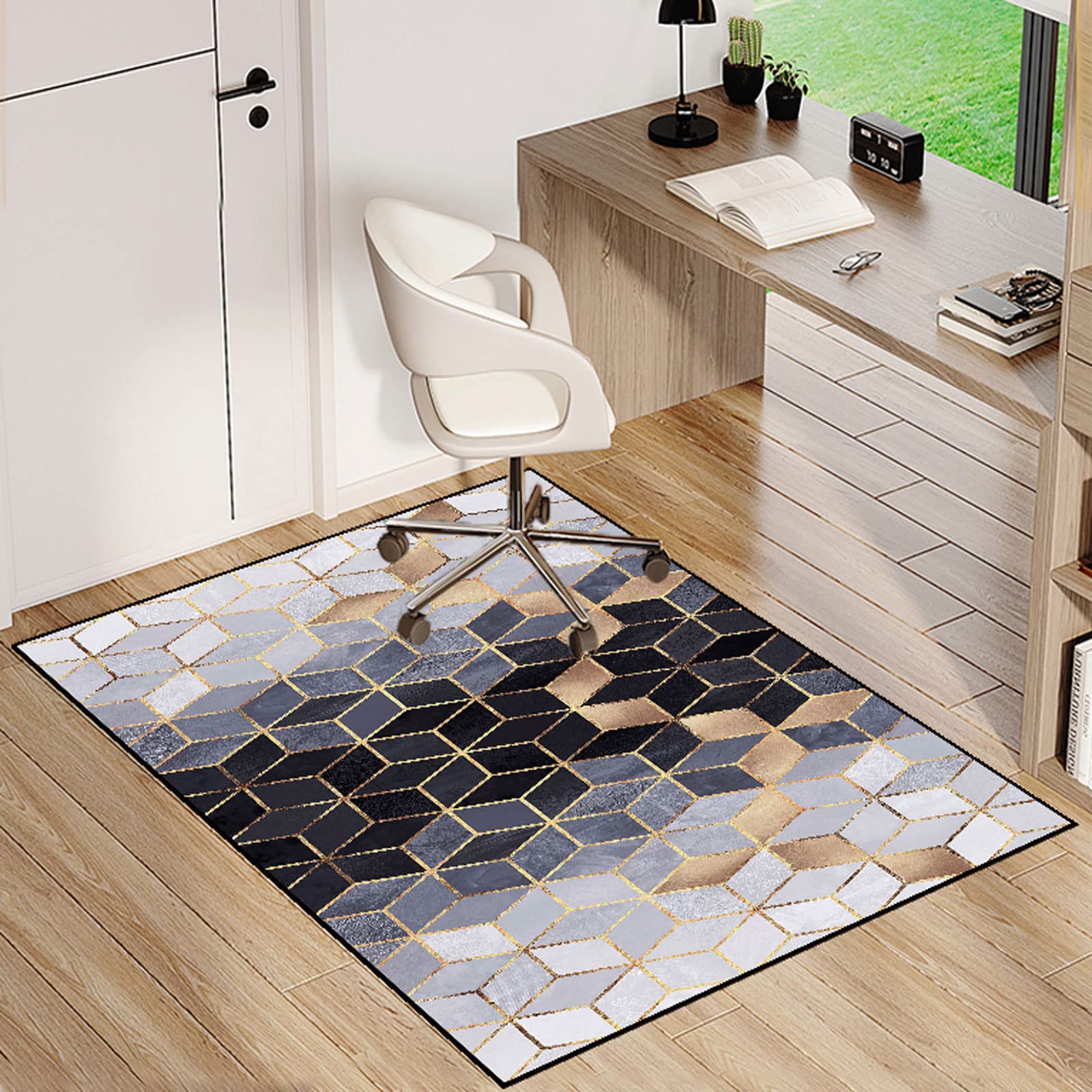 Single tree forest Chair Mat For Carpeted Floor For Office Chair Floor Mat Anti Slip Multi-Purpose Protector Chair Carpet For Home And Office — image 1