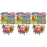 JA-RU Rainbow Jax Toy Set (3 Pack) Big Plastic Jacks Game with Ball for Kids and Adults. Neon Colored Toy Jacks. Fun Vintage Retro Toy. Stocking Stuffers Party Favor Birthday Gifts Bulk. 731-3A