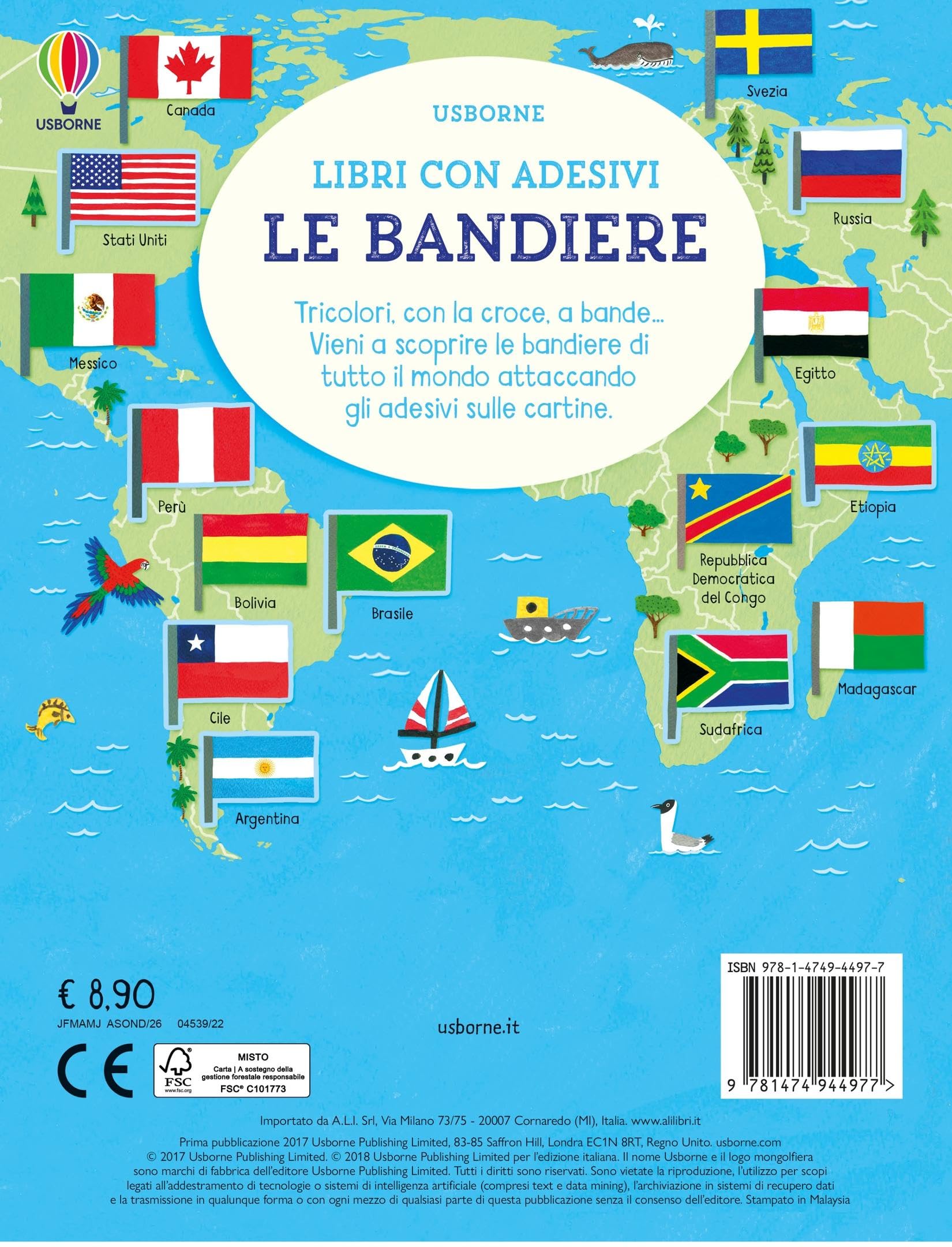 Bandiere con adesivi Ediz. a colori