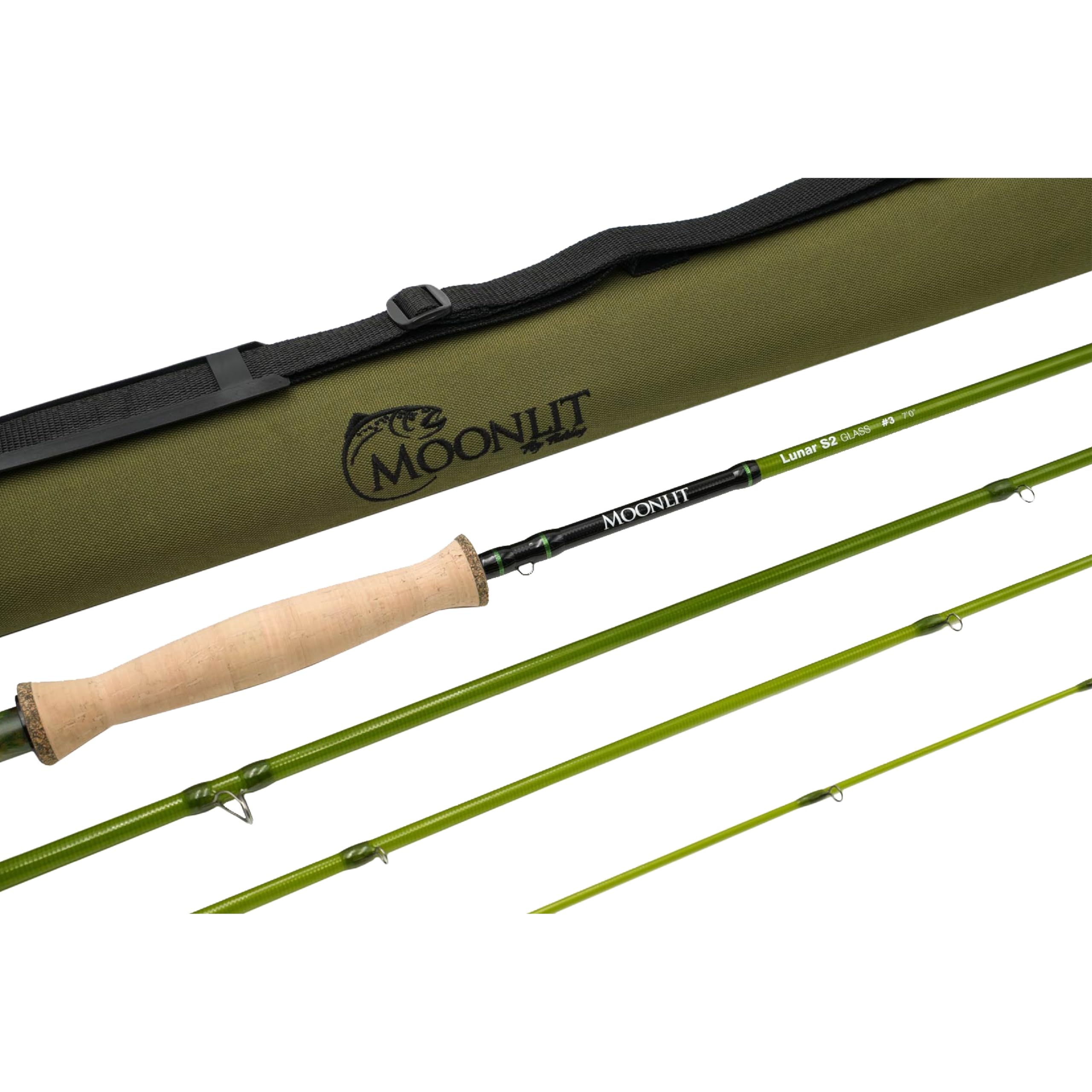 Moonlit Lunar S2-Glass Fiberglass Fly Rod | New 2025 Model