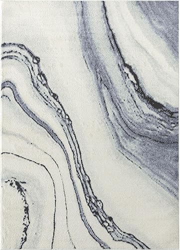 Miniatura 2 de LUXE WEAVERS Dahlia - Alfombra moderna de 4 x 5 pulgadas, diseño abstracto, no desprende pelusa, alfombra de pelo mediano