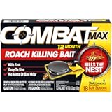 Max 12 Month Roach Killing Bait&comma; Small Roach Bait Station&comma; Child-Resistant&comma; 18 Count