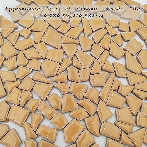 Vista 82 de Azulejos de mosaico de cerámica de 7.05 oz para manualidades, azulejos de mosaico de porcelana de 0.2 x 0.8 pulgadas para decoración del hogar