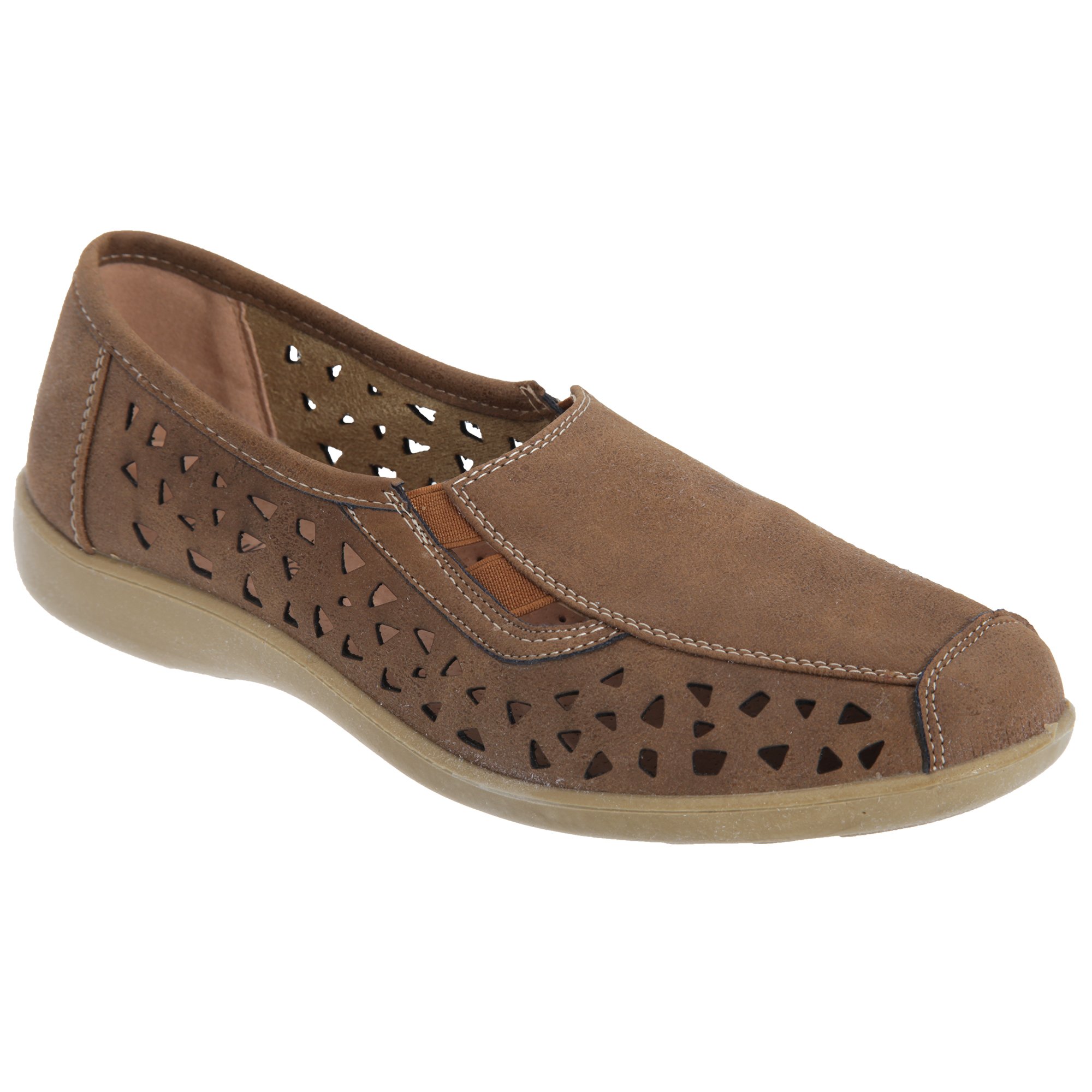 Boulevard - Zapatos náuticos Casuales con elásticos Laterales para Mujer