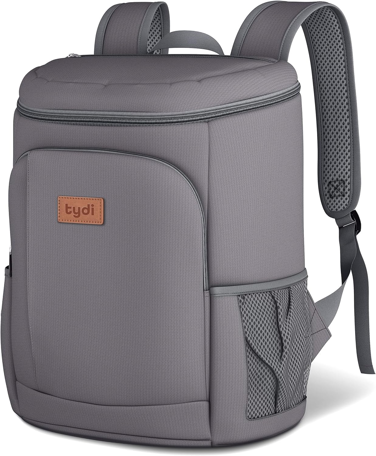 Fly-Bye - Mochila nevera de gran capacidad, 30 l, para picnic, ligera, con aislamiento térmico, impermeable, para comidas o acampadas, para playa, senderismo, color gris