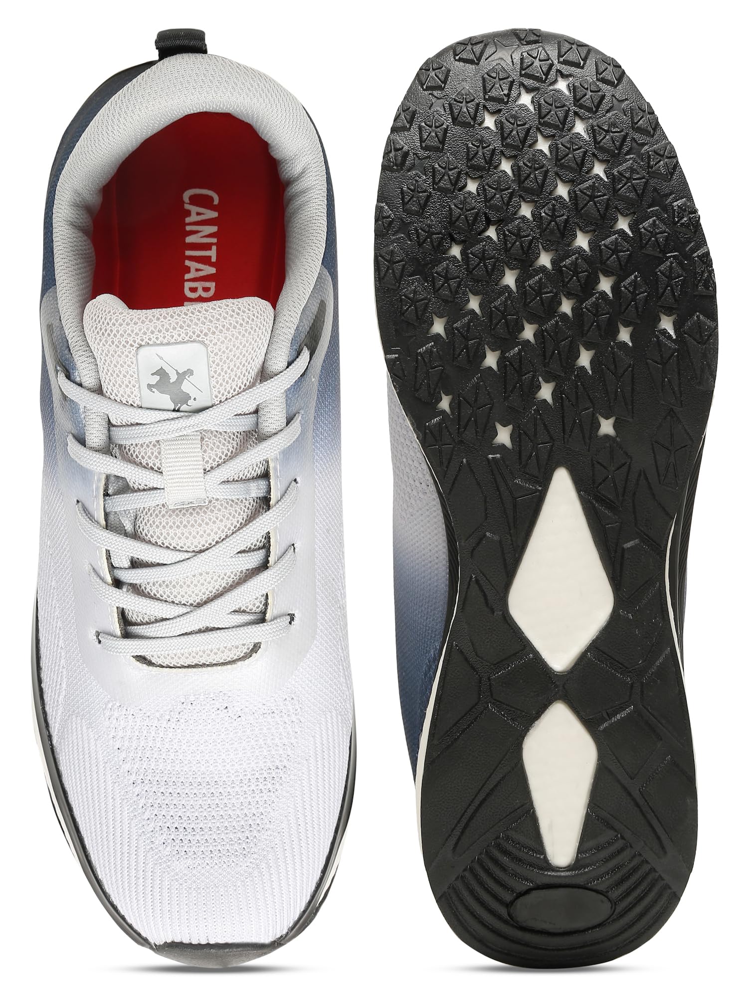 Cantabil Men Grey Color Block Running Shoes l Running Shoes for Men l Shoes for Men (MFTW00019_Grey_24.2-24.9) (B0D5YPYZ6N) Amazon Price History, Amazon Price Tracker