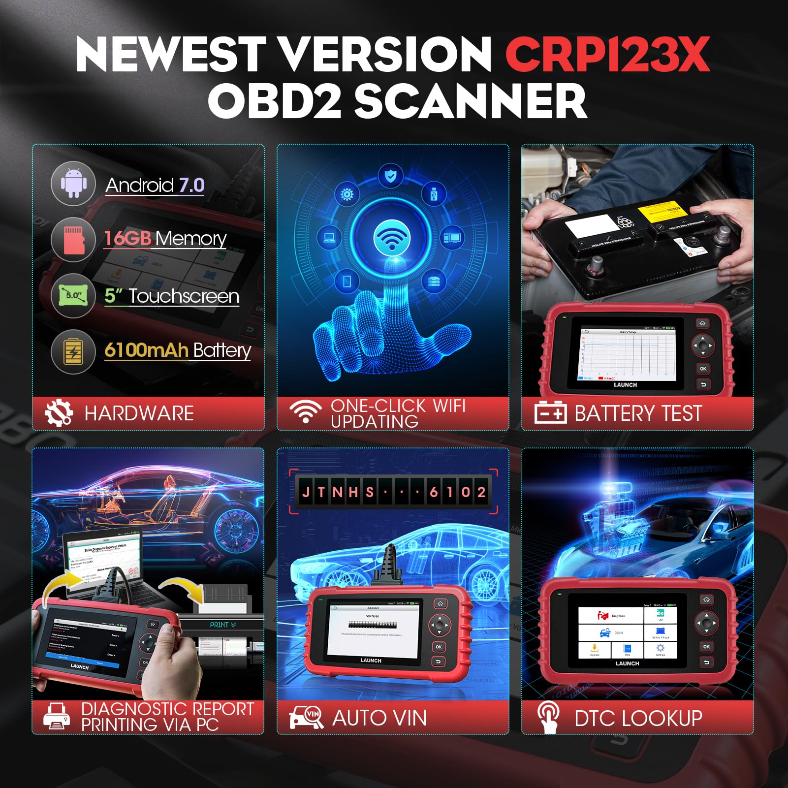 Amazon.co.jp: LAUNCH OBD2 診断機 CRPシリーズ (CRP123X) : 車