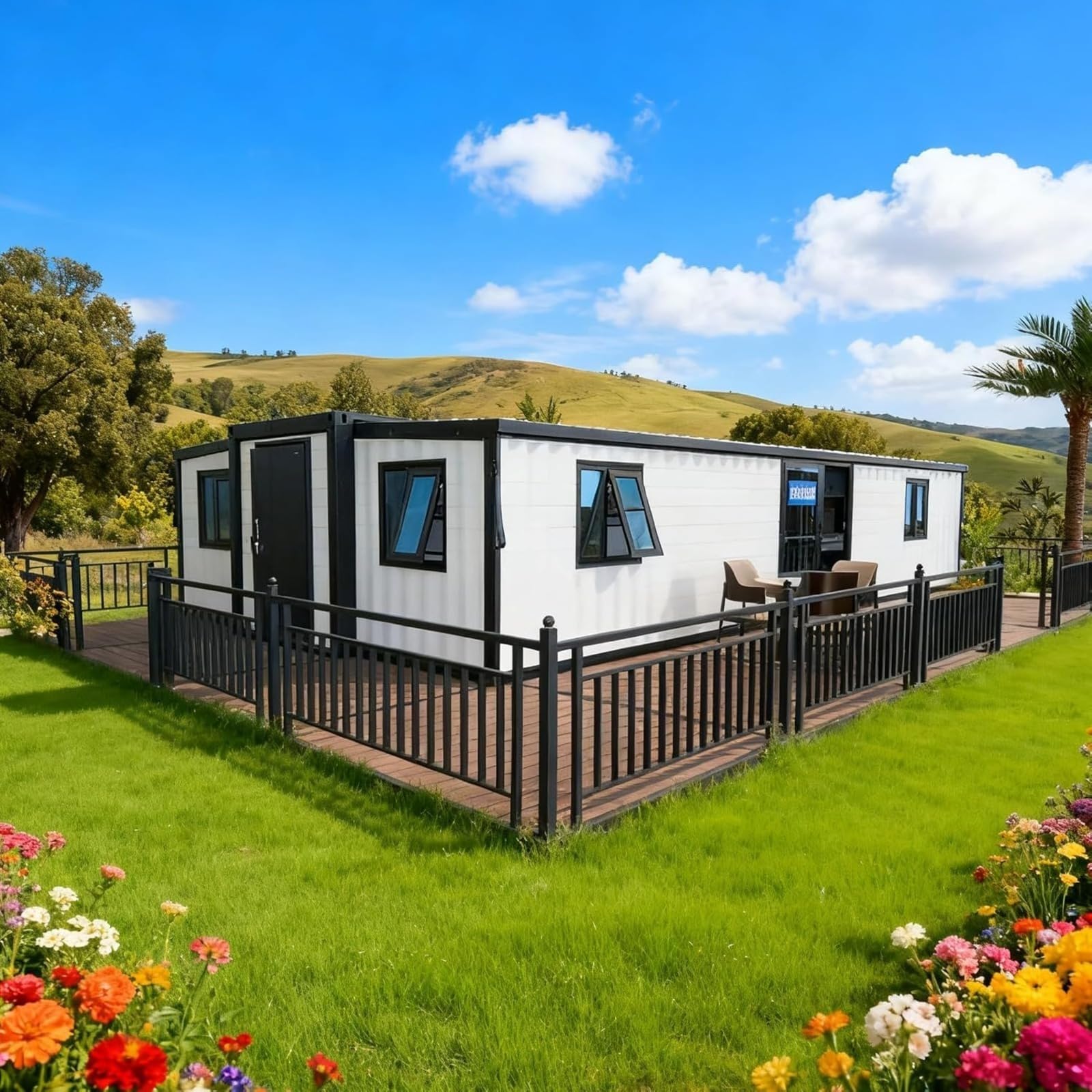 Contenedor extensible para casa pequeña prefabricada para la venta, casa modular plegable con baño, cocina, dormitorio, cabina portátil para el hogar, oficina, casa de huéspedes ADU alternativa