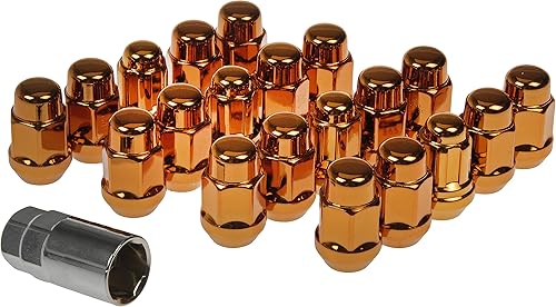 Miniatura 5 de Dorman 711-335I Juego de cerradura de tuerca de bellota naranja M12-1.50 compatible con modelos seleccionados, paquete de 20