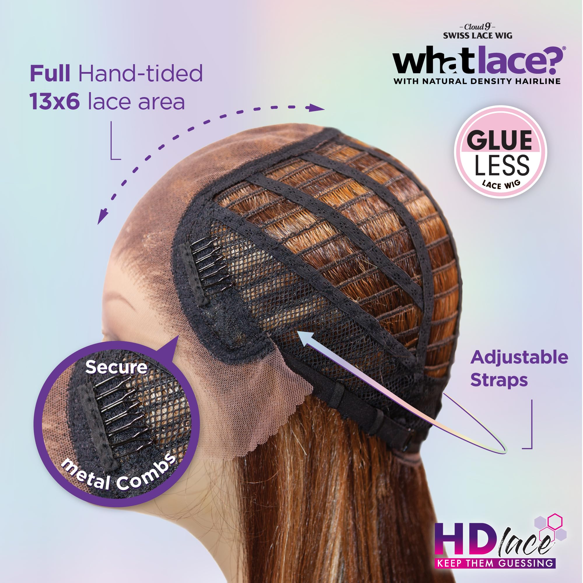 Sensationnel What Lace 13x6 Wig-Latisha BALAYAGECARAMEL | Lace Front Hand-Tied Synthetic Natural Density Pre-Plucked Hairline Glueless product thumbnail 5
