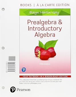 Prealgebra & Introductory Algebra