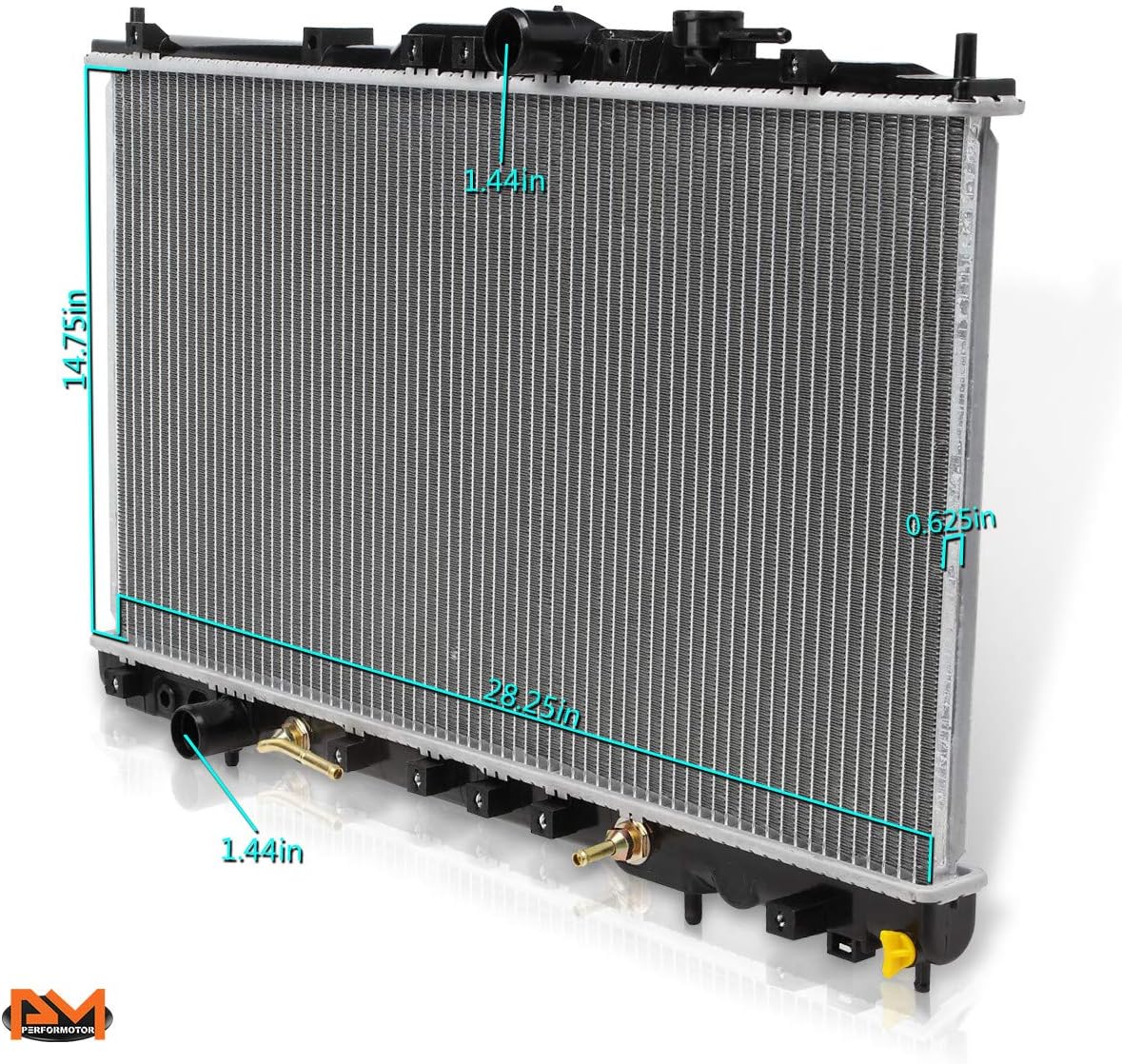 DPI-2300 OE Factory Style Aluminum Core Cooling Radiator Compatible with 99-02 Mitsubishi Galant AT