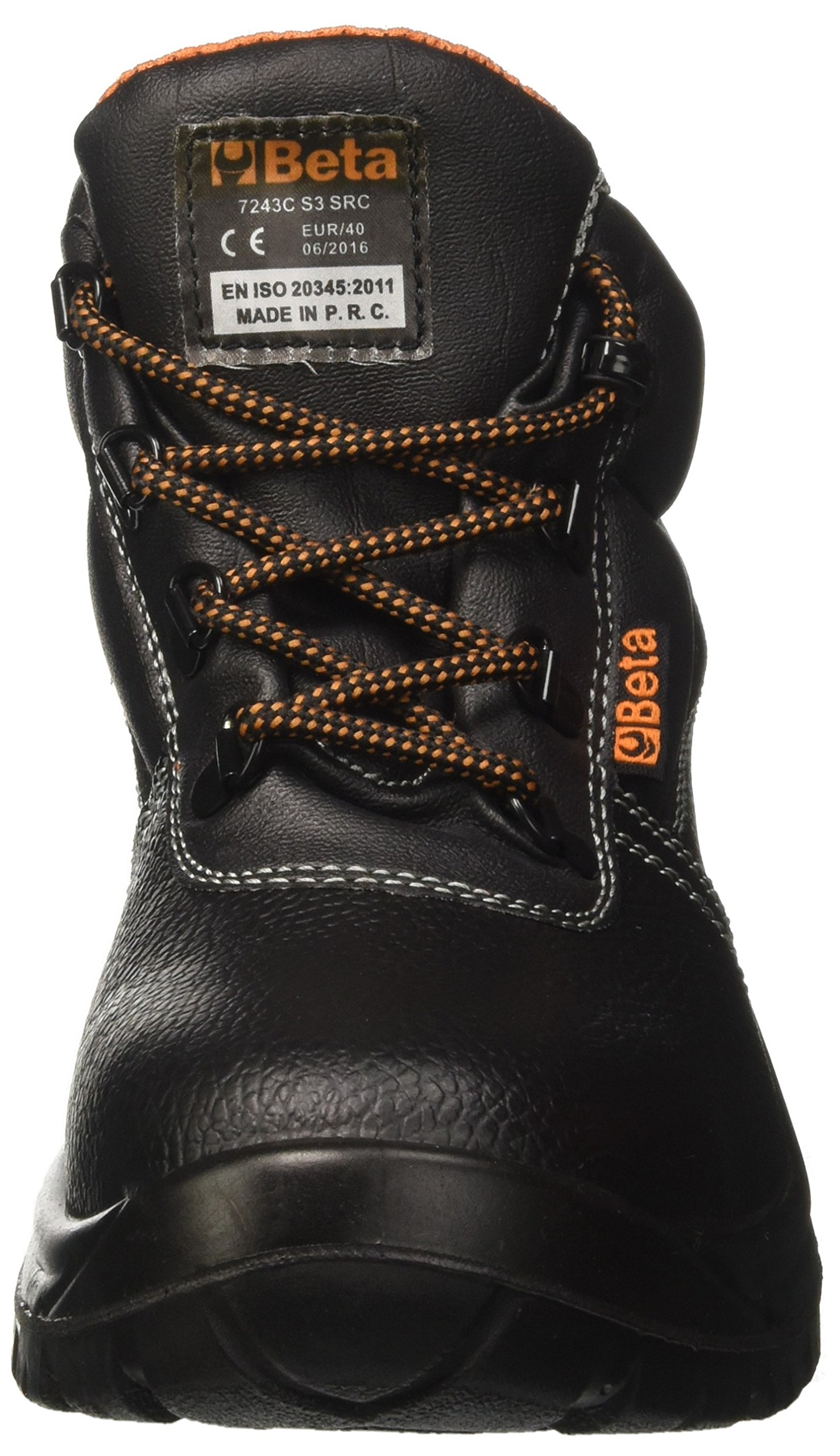 Beta Scarpe da lavoro antinfortunistiche alte pelle suola antiscivolo 7243C (N.41)