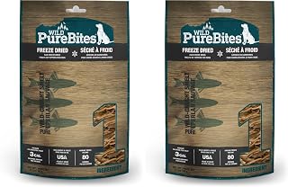 PureBites Wild Smelt Freeze Dried Dog Treats, 1 Ingredient, Made in USA, 2.1oz (Pack of 2)