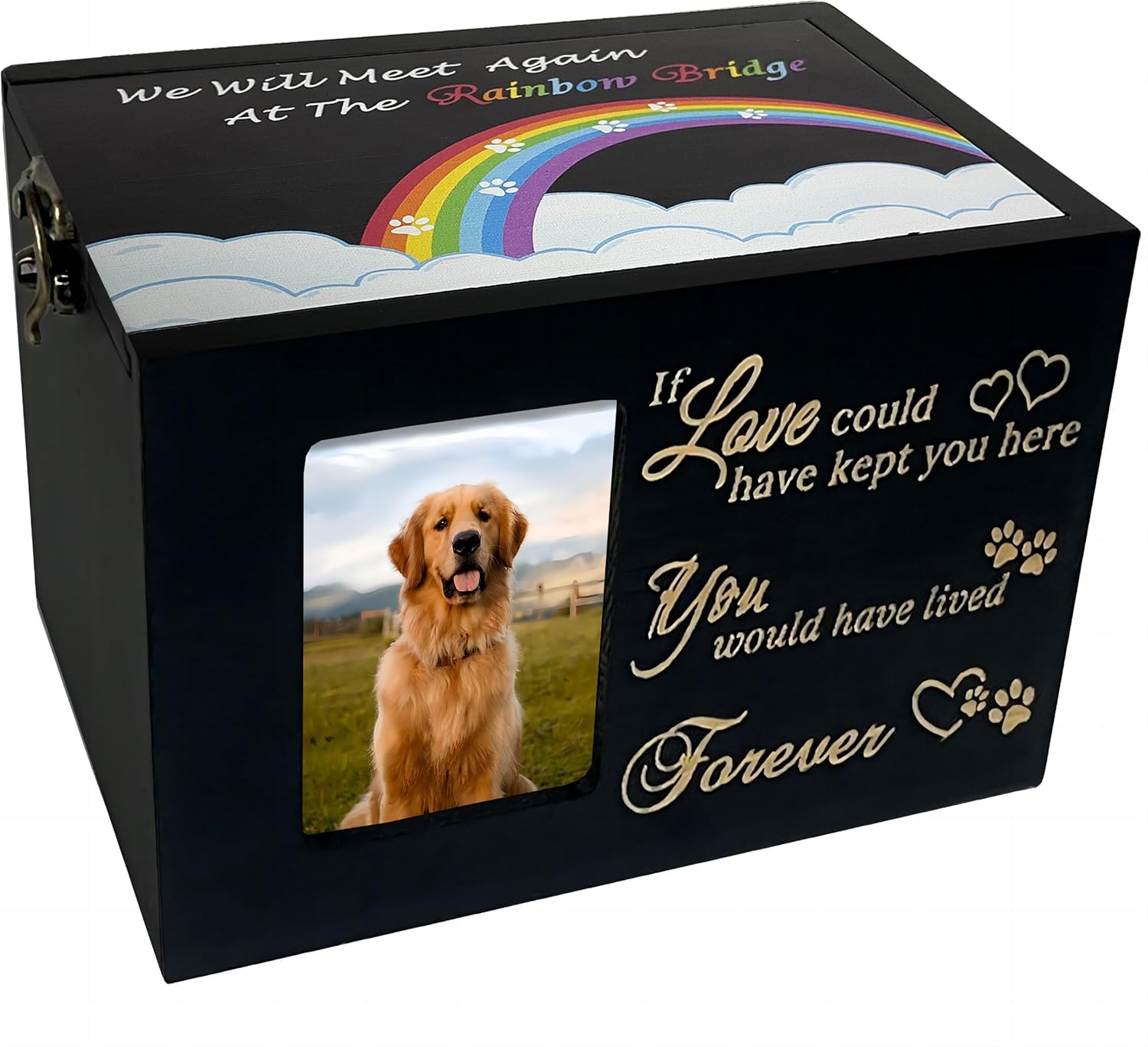 Sofunii Dog Ashes Box，Pet Ashes Urns for Dog Cat with