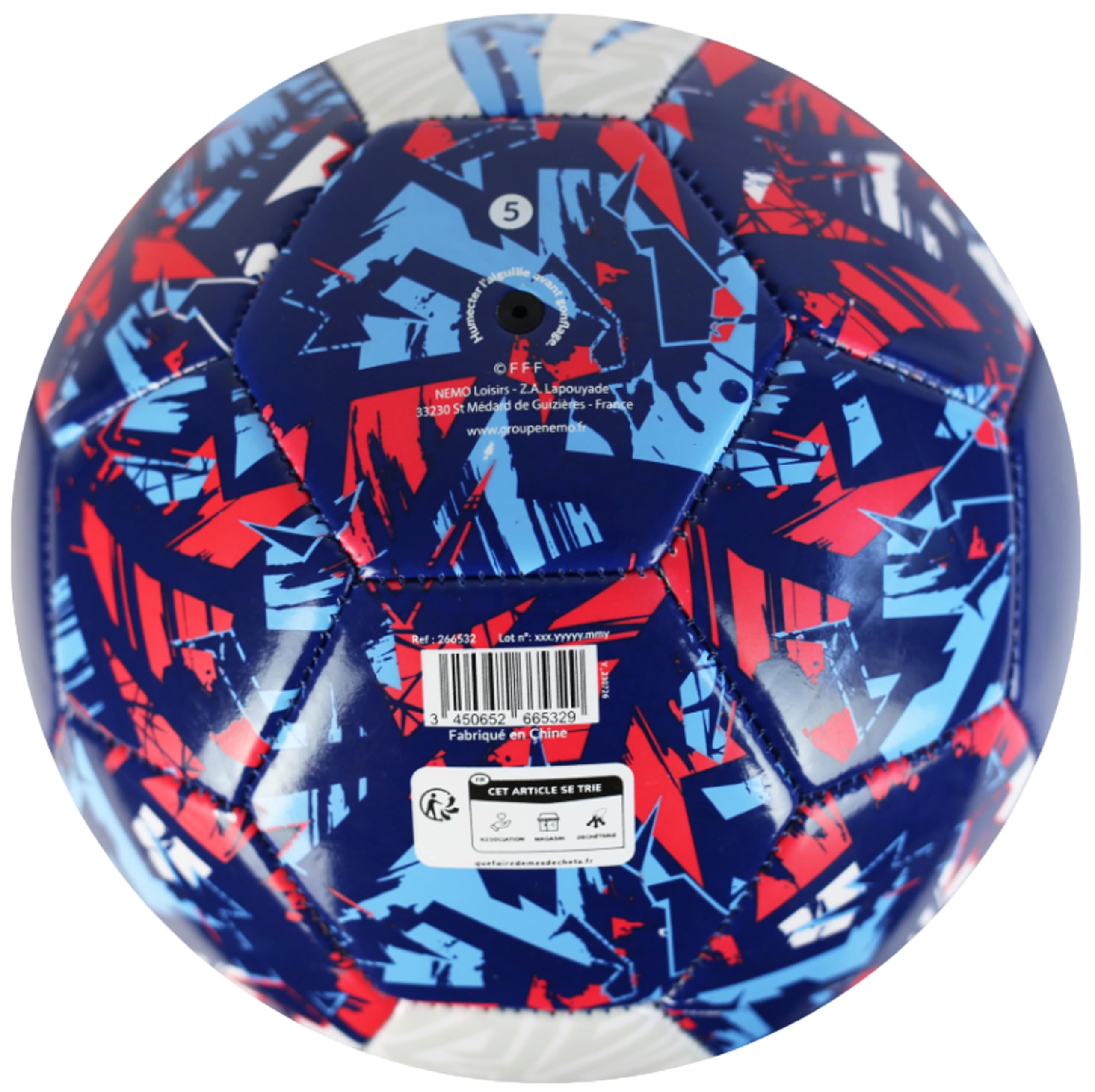 Ballon de Football France - 2 étoiles - Collection Officielle Equipe de France de Football - T 5