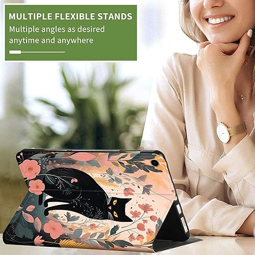 Vista 297 de Funda para Kindle de 6 pulgadas (11.ª generación, versión 2024/2022) delgada de piel sintética, ajustable, multiángulo, Smart Shell con función