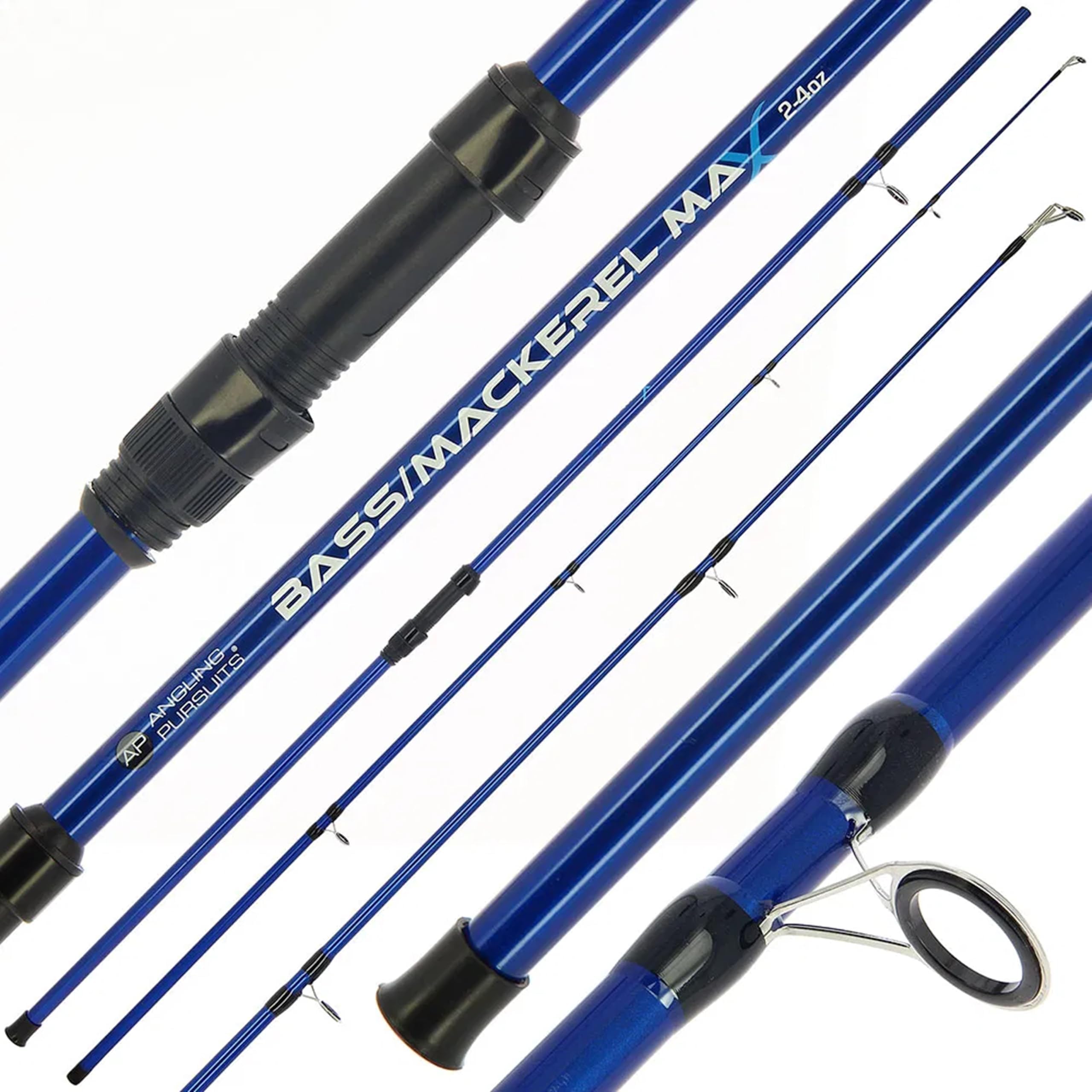 AP Bass/Mackerel Spinning Rod 10ft 2pc Pollack Shore Sea Fishing Lure Rod Blue