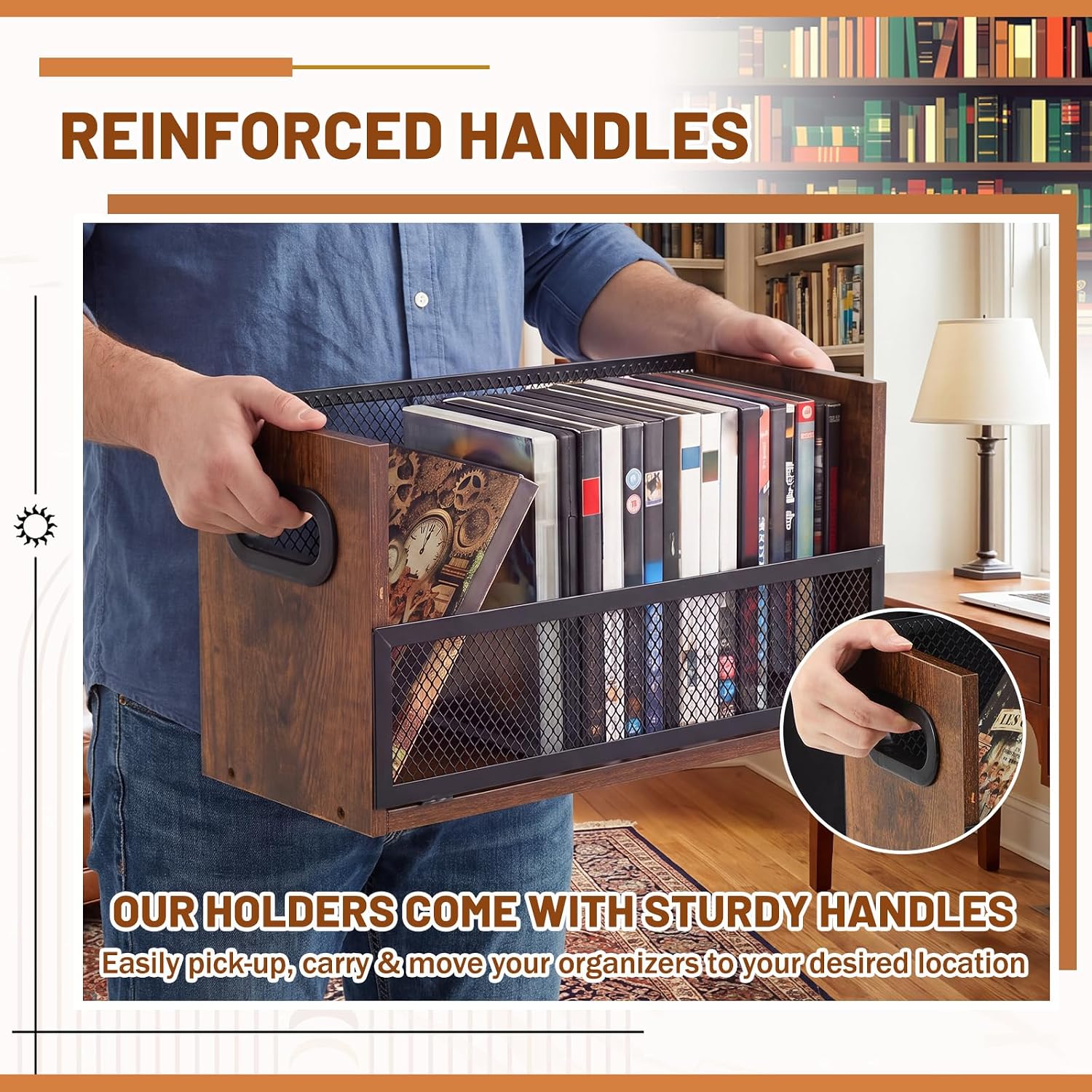 Geelin 2 Pack Stackable DVD Storage Rack, CD/DVD Storage Organizers
