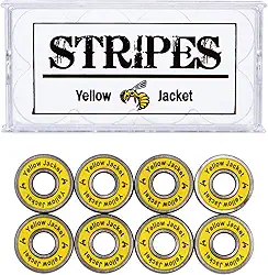 Yellow Jacket rolamentos premium para skate, rolamentos Pro Longboard, 608, ABEC (pacote com 8)