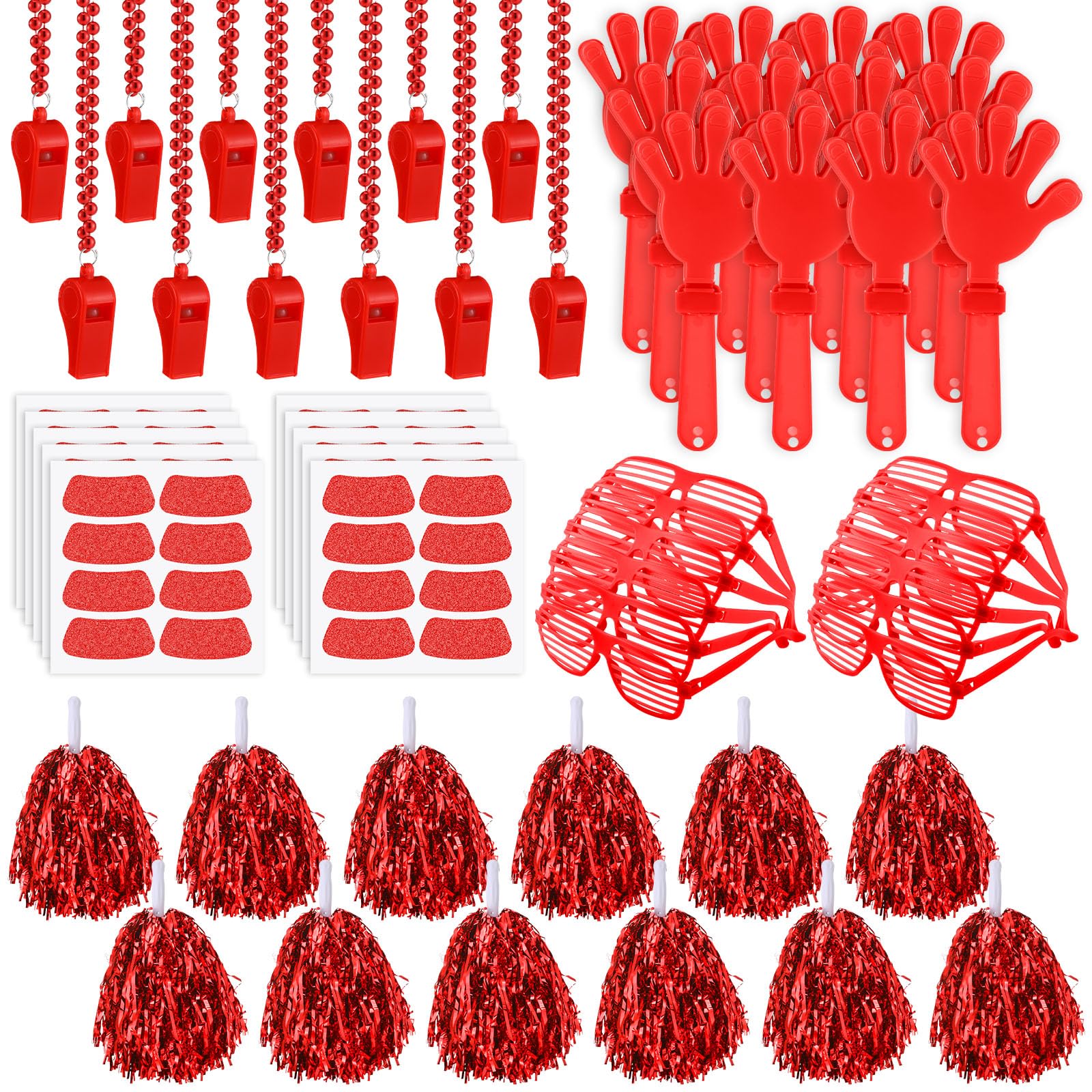 Realspring 148 Pcs Spirit Week Accessories School Team Spirit Items