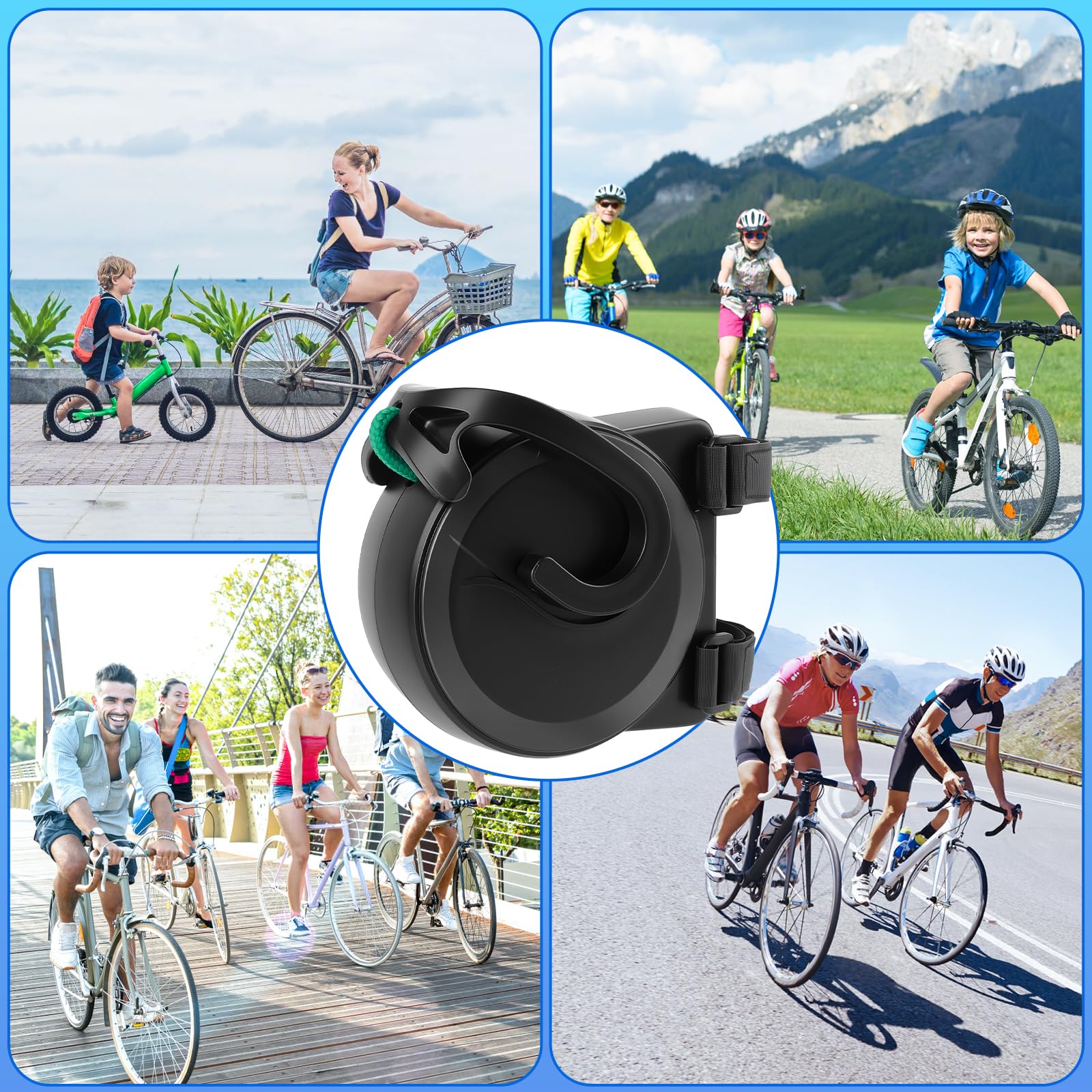 Corde de Remorquage pour Vélo Barre Traction Velo Enfant de 2.5 m, Système Rétractable, Sangles de Remorquage pour Vélos