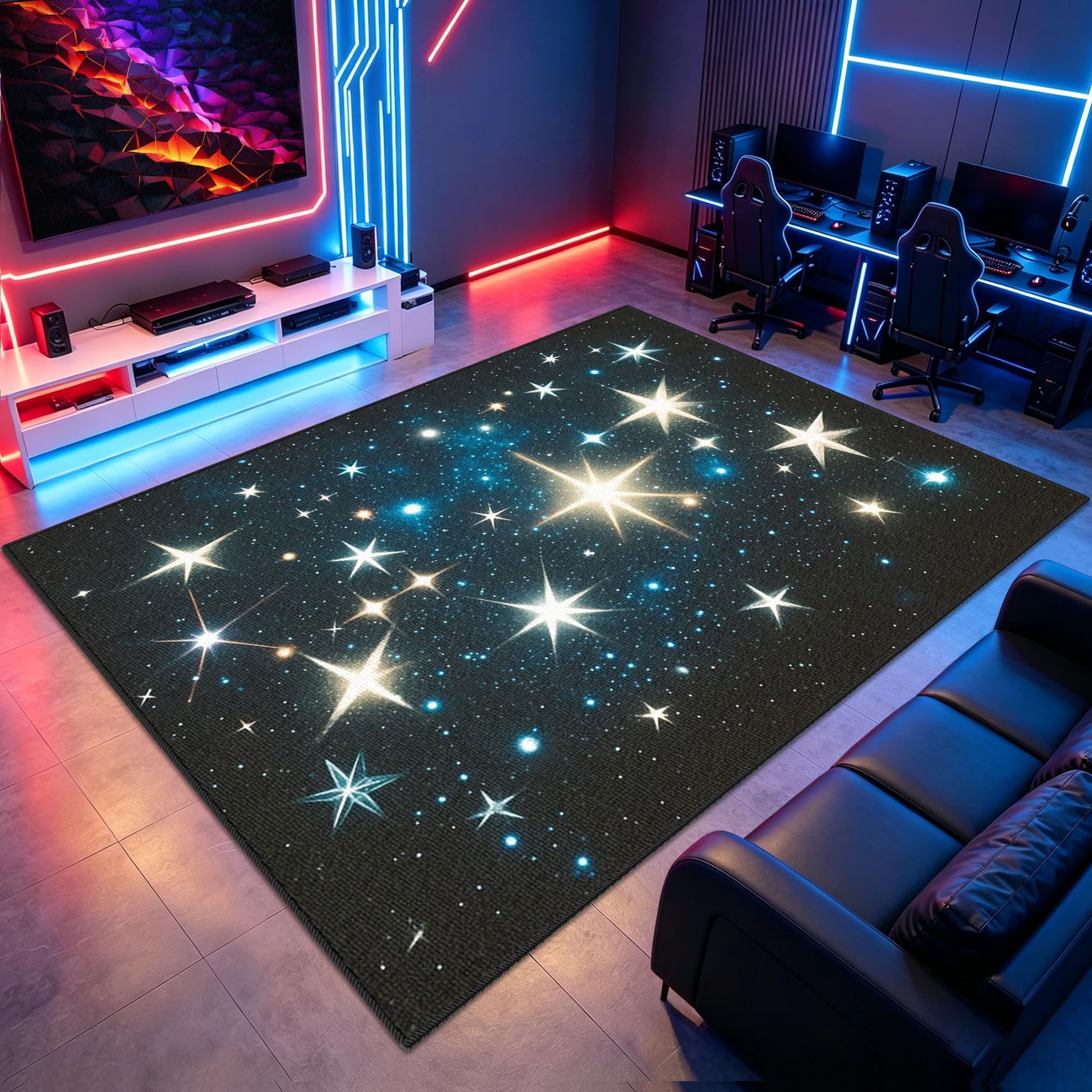 Tapis de sol esports 160 x 220 cm pour transformer votre salon de jeu