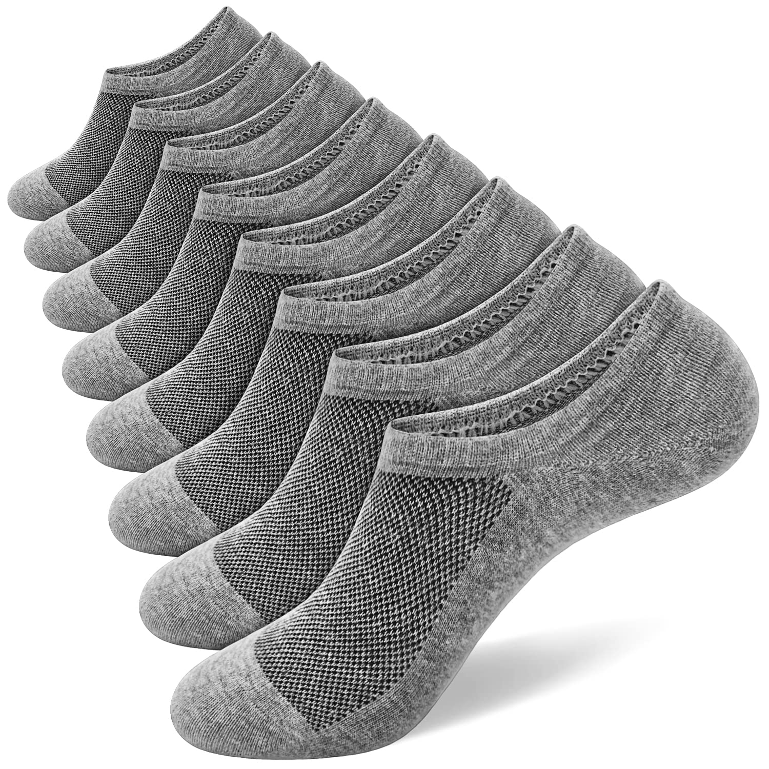 SIXDAYSOX Mens No Show 8 Pairs