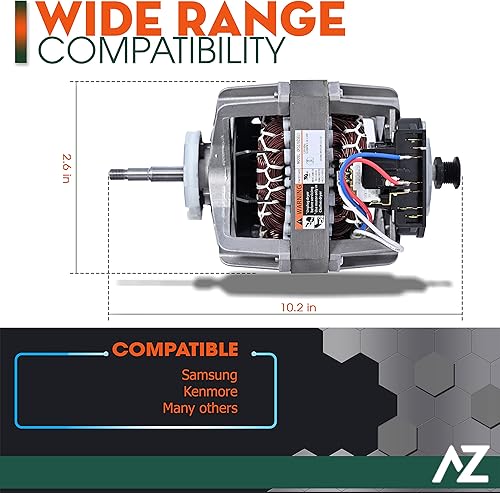 Miniatura 5 de Reemplazo del motor de inducción para Samsung DV42H5200EPA3 DV42H5200EWA3 DV42H5200GFA3 DV42H5200GPA3 DV42H5200GWA3 DV42H5400EFA3 DV42H5400EWA3