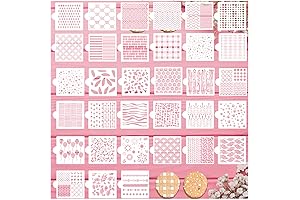 33 PCS Polka Dot Stencil: Unlock Limitless Baking Creations