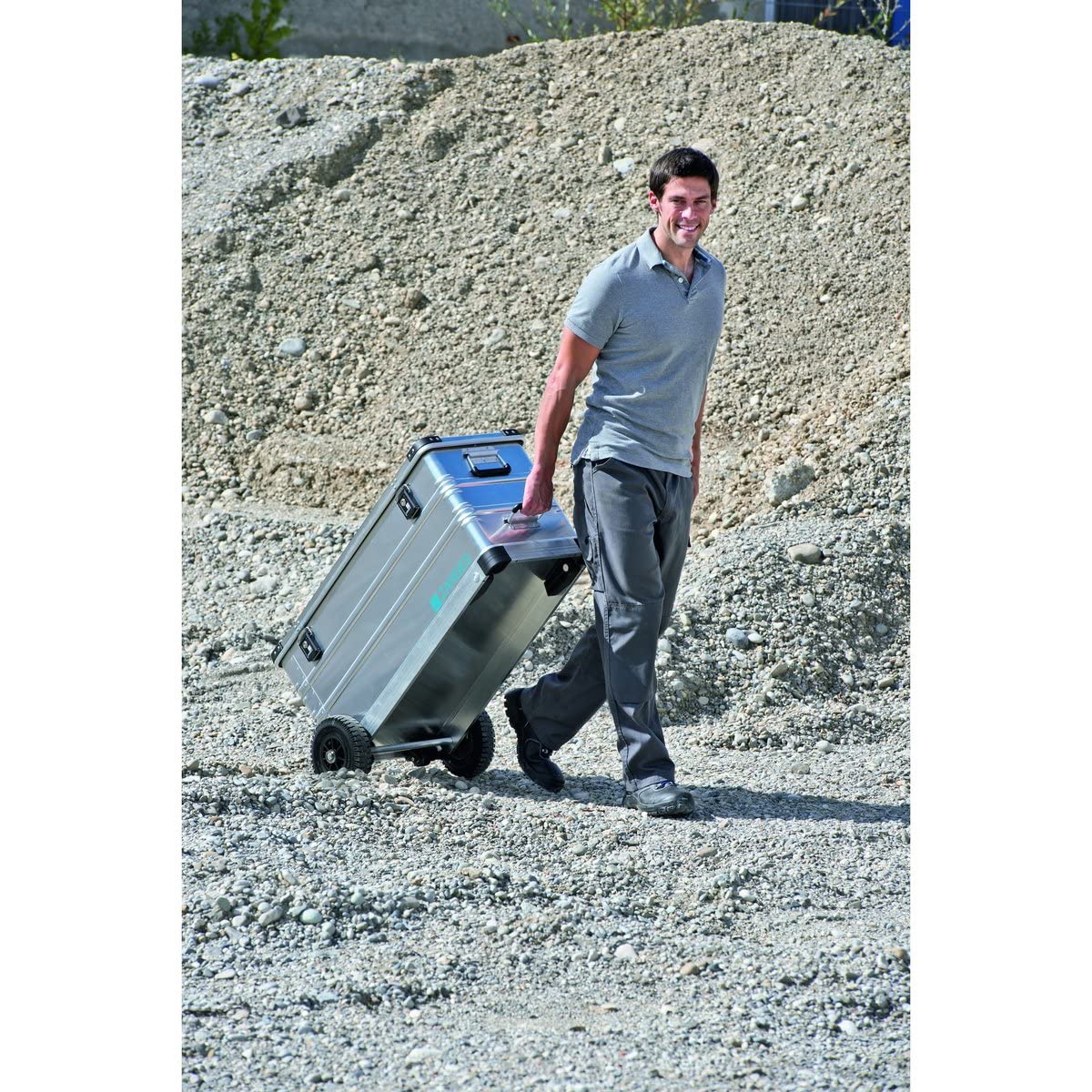 Zarges 41814 Mobile Kiste K 424 XC, ca. 750 x 635 x 410 cm | Inhalt 195 l, Außenmaß LxBxH 800 x 685 x 485 mm