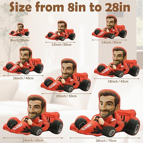 Miniatura 3 de Amlion Almohada personalizada almohada facial personalizada de dibujos animados con nombre de imagen, almohadas personalizadas con forma de cara de