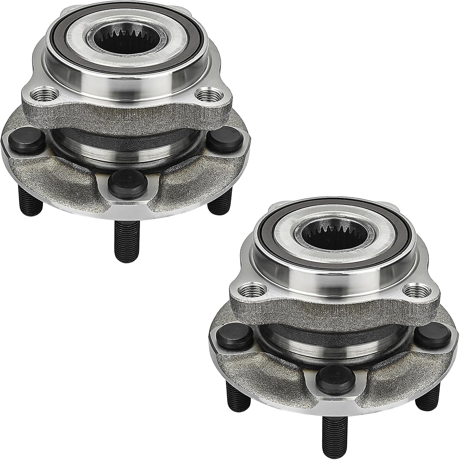 Pair 513303 Front Wheel Hub and Bearing Assembly Compatible for Subaru Impreza 2008-2014, for Subaru Forester 2009-2014, for Subaru WRX 2013-2014, for Subaru XV Crosstrek 2013-2014