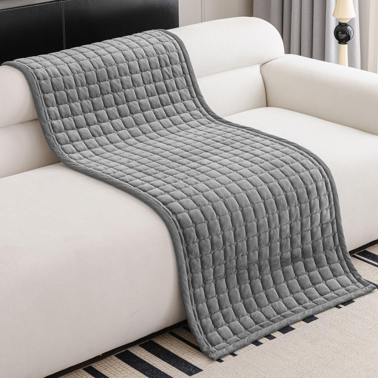 Housse de canapé 2025 Nouvelle housse de canapé 1/2/3/4 places L Coussin de canapé Nouveaux coussins de canapé universels antidérapants, solide texturé ultra extensible pour le salon