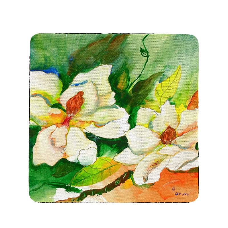 Betsy Drake Magnolias Coaster Set of 4