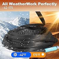 Vista 5 de Aunfles 50FT Garden Hose - Flexible Water Hose with 10 Spray Nozzle, Lightweight Design, Easy Storage, Leak-Proof, Compact, Portable, Car Wash for