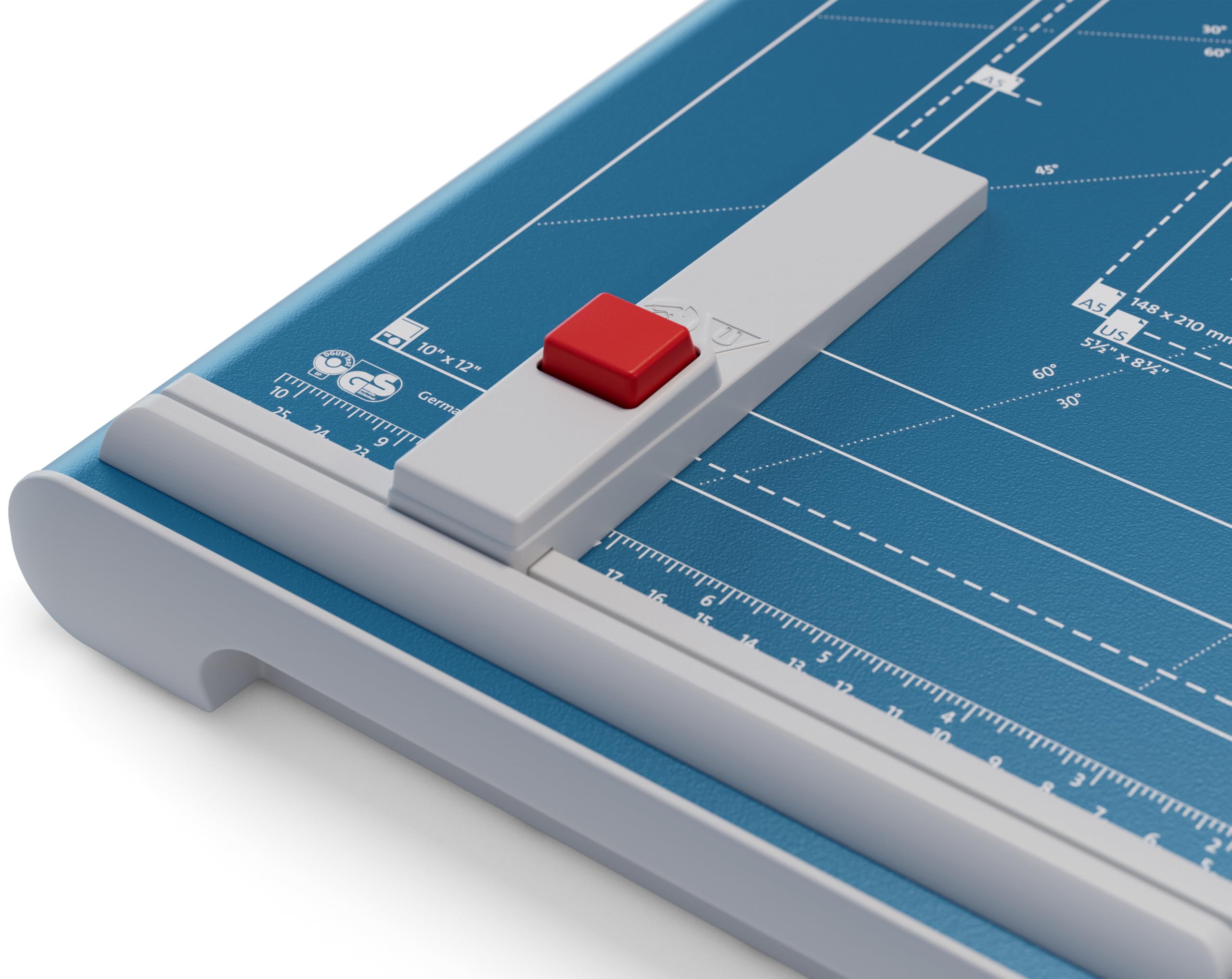 Dahle Cisaille 560 (Capacité de Coupe jusqu'à 25 Feuilles, DIN A4, 340mm de Coupe, Lame Affûtée, Pression Manuelle) Bleu
